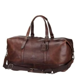 Leonhard Heyden Roma Travel Bag Dark Brown -Mode Tassen image 1074