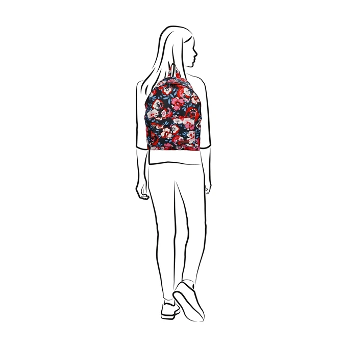 Enrico Benetti Andorra Backpack Red Pink Flower 4 Enrico Benetti Andorra Backpack Red Pink Flower - Afbeelding 2