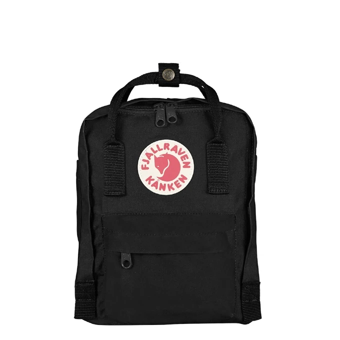 Fjallraven Kanken Mini Rugzak Black 3 Fjallraven Kanken Mini Rugzak Black