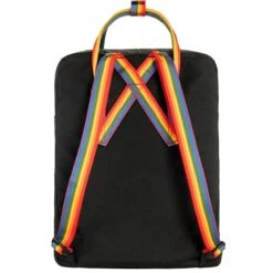 Fjallraven Kanken Rainbow Black-rainbow Pattern -Mode Tassen image 4738