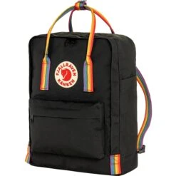 Fjallraven Kanken Rainbow Black-rainbow Pattern -Mode Tassen image 4739