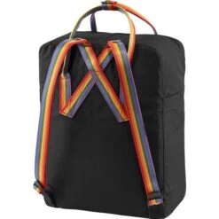 Fjallraven Kanken Rainbow Black-rainbow Pattern -Mode Tassen image 4740