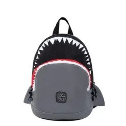 Pick & Pack Shark Shape Backpack S Visible Grey