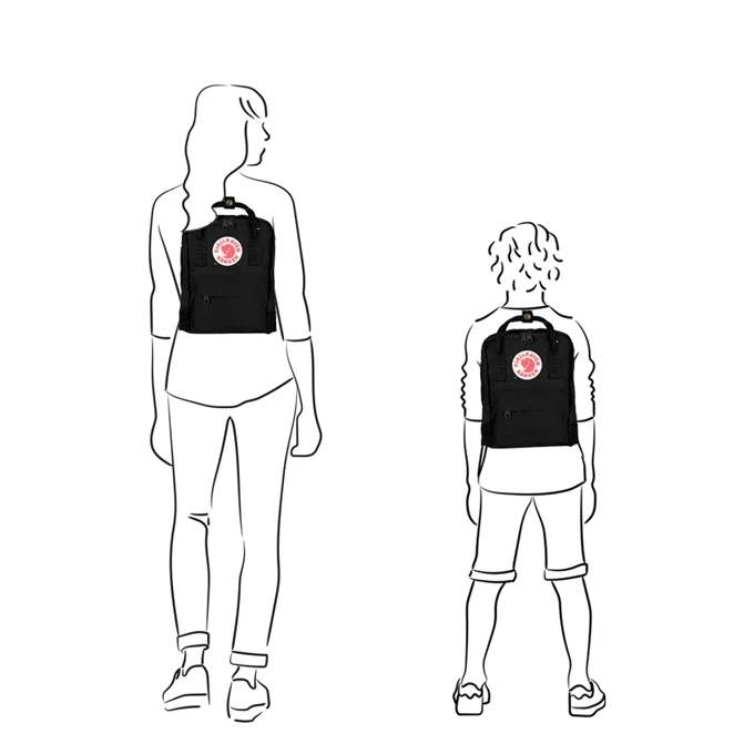 Fjallraven Kanken Mini Rugzak Super Grey 4 Fjallraven Kanken Mini Rugzak Super Grey - Afbeelding 2