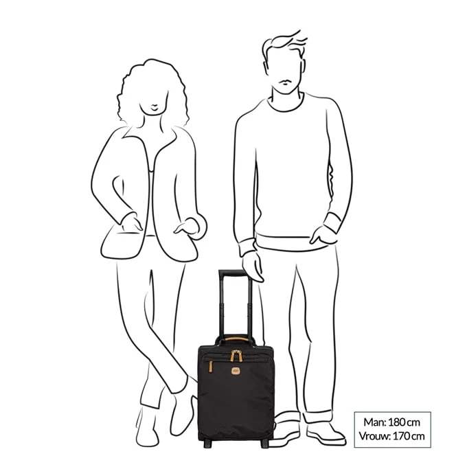 Bric's X-Travel Underseater Cabin Trolley 45 Black 4 Bric's X-Travel Underseater Cabin Trolley 45 Black - Afbeelding 2