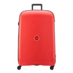 Delsey Belmont Plus 4 Wheel Trolley 83 Faded Red