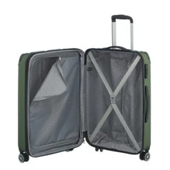 Travelite City 4 Wiel Trolley M Expandable Green -Mode Tassen image 5437