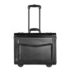 Dermata Business Leather Pilottrolley Zwart -Mode Tassen image 5599