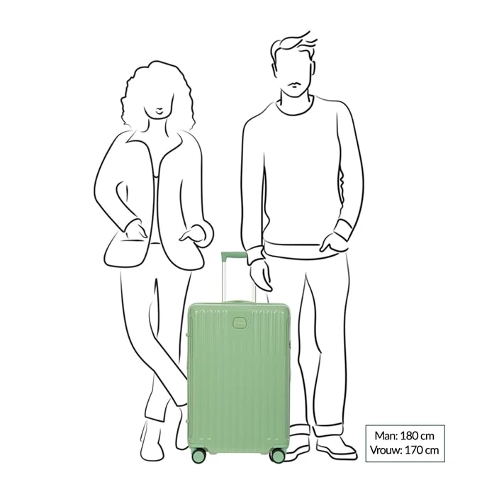 Bric's Positano Trolley 69 Sage Green 4 Bric's Positano Trolley 69 Sage Green - Afbeelding 2
