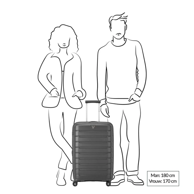 Roncato Butterfly Expandable Trolley 68 Verde Lime 4 Roncato Butterfly Expandable Trolley 68 Verde Lime - Afbeelding 2