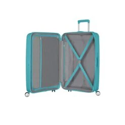 American Tourister Soundbox Spinner 77 Expandable Turquoise Tonic -Mode Tassen image 5848