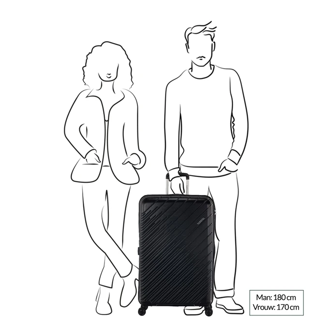 American Tourister Speedstar Spinner 77 Expandable Black 4 American Tourister Speedstar Spinner 77 Expandable Black - Afbeelding 2