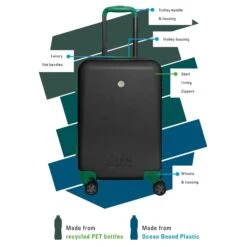 Princess Traveller I'm Green Atlantic Large Black -Mode Tassen image 6067