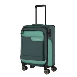Travelite Viia 4 Wheel Trolley S Green -Mode Tassen image 6373