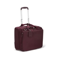 Lipault 4BIZ Rolling Tote Bordeaux -Mode Tassen image 6858