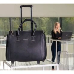 Olivia Lauren College Business Trolley Zwart -Mode Tassen image 6913