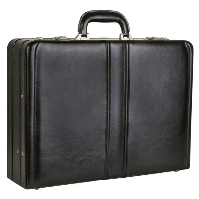 Dermata Business Leather Attaché Zwart 5 Dermata Business Leather Attaché Zwart - Afbeelding 3