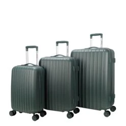 Decent Tranporto One 3-delige Kofferset Olijf