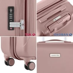 CarryOn Skyhopper Trolleyset 3pcs TSA Old Pink -Mode Tassen image 7165