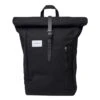 Sandqvist Dante Backpack II Black With Black Leather -Mode Tassen image 7255