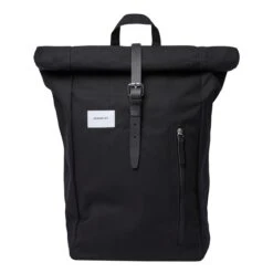 Sandqvist Dante Backpack II Black With Black Leather
