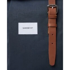 Sandqvist Dante Backpack Navy With Cognac Brown Leather 11 Sandqvist Dante Backpack Navy With Cognac Brown Leather -Mode Tassen image 7361