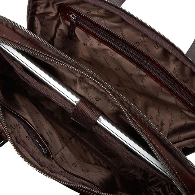 Castelijn & Beerens Rien Laptoptas 15.6'' RFID Cognac 6 Castelijn & Beerens Rien Laptoptas 15.6'' RFID Cognac - Afbeelding 4