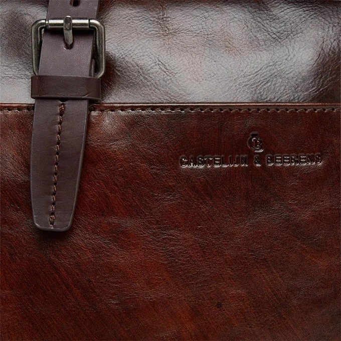 Castelijn & Beerens Rien Laptoptas 15.6'' RFID Cognac 8 Castelijn & Beerens Rien Laptoptas 15.6'' RFID Cognac - Afbeelding 6