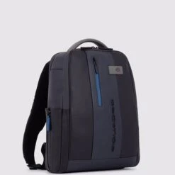 Piquadro Urban Leather Computer Backpack 14" Black/grey -Mode Tassen image 8096