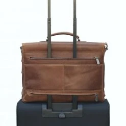 Plevier Navigator Morse Aktetas 2 Vaks 15.6" Donkerbruin -Mode Tassen image 8131