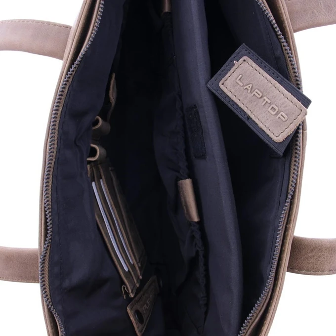 Plevier Pure Rutland Dames Totebag 15.6" Taupe 7 Plevier Pure Rutland Dames Totebag 15.6" Taupe - Afbeelding 5