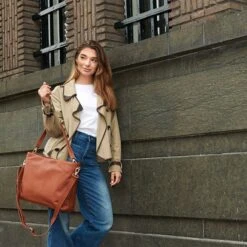 Plevier Millau Dames Laptoptas 15,6" Cognac -Mode Tassen image 8228