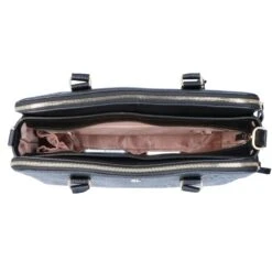 FMME. Charlotte 13.3 Workingbag 3 Pockets Croco Black -Mode Tassen image 8256