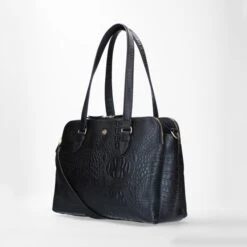 FMME. Charlotte 13.3 Workingbag 3 Pockets Croco Black -Mode Tassen image 8260