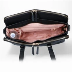 FMME. Charlotte 13.3 Workingbag 3 Pockets Croco Black -Mode Tassen image 8262