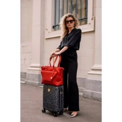 MÔSZ Denise Workbag 15,6" Quilted Red -Mode Tassen image 8370