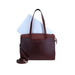 LouLou Essentiels 04Laptopbag Classy Croc Cacao -Mode Tassen image 8447