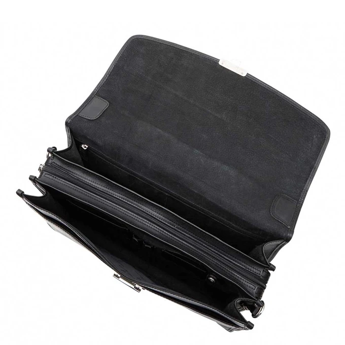 Castelijn & Beerens Verona Laptoptas 15.6'' 3-vaks Zwart 6 Castelijn & Beerens Verona Laptoptas 15.6'' 3-vaks Zwart - Afbeelding 4