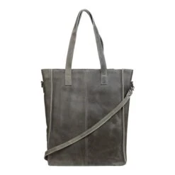 DSTRCT Raider Road Shopper Laptoptas 15,6" Leer Grijs -Mode Tassen image 8531