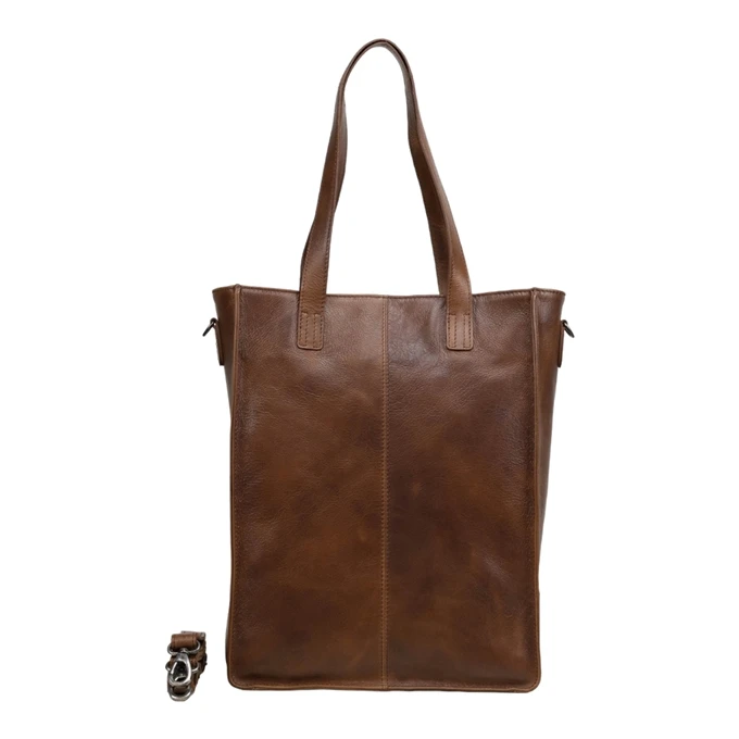 DSTRCT Raider Road Shopper Laptoptas 15,6" Leer Cognac 4 DSTRCT Raider Road Shopper Laptoptas 15,6" Leer Cognac - Afbeelding 2
