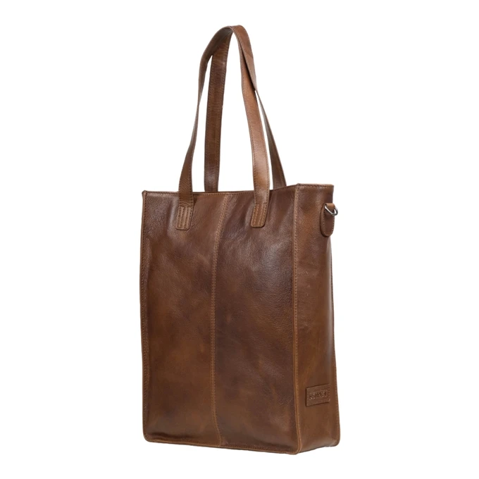 DSTRCT Raider Road Shopper Laptoptas 15,6" Leer Cognac 5 DSTRCT Raider Road Shopper Laptoptas 15,6" Leer Cognac - Afbeelding 3