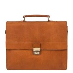 Burkely Vintage Dean Briefcase Cognac -Mode Tassen image 8930