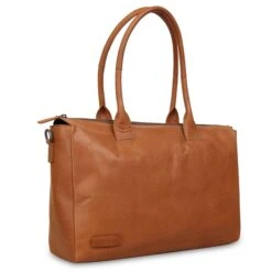 Plevier Copal Damestas 1 Vak 17.3'' Cognac -Mode Tassen image 8989