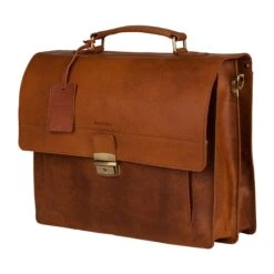 Burkely Scott Vintage Briefcase 2 Compartment Cognac -Mode Tassen image 9011
