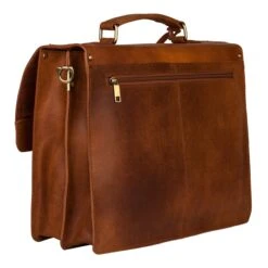 Burkely Scott Vintage Briefcase 2 Compartment Cognac -Mode Tassen image 9012
