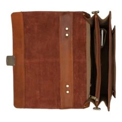 Burkely Scott Vintage Briefcase 2 Compartment Cognac -Mode Tassen image 9013