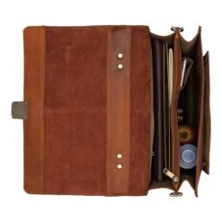 Burkely Scott Vintage Briefcase 2 Compartment Cognac -Mode Tassen image 9014