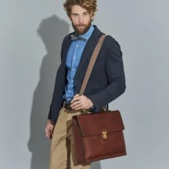 The Bridge Story Uomo Briefcase Brown -Mode Tassen image 9080