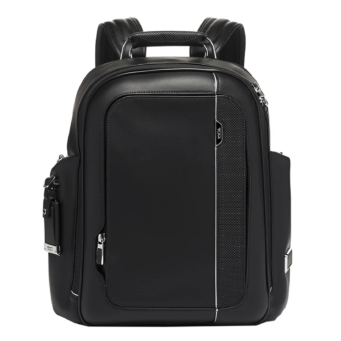Tumi Arrivé Larson Backpack Black Leather 3 Tumi Arrivé Larson Backpack Black Leather