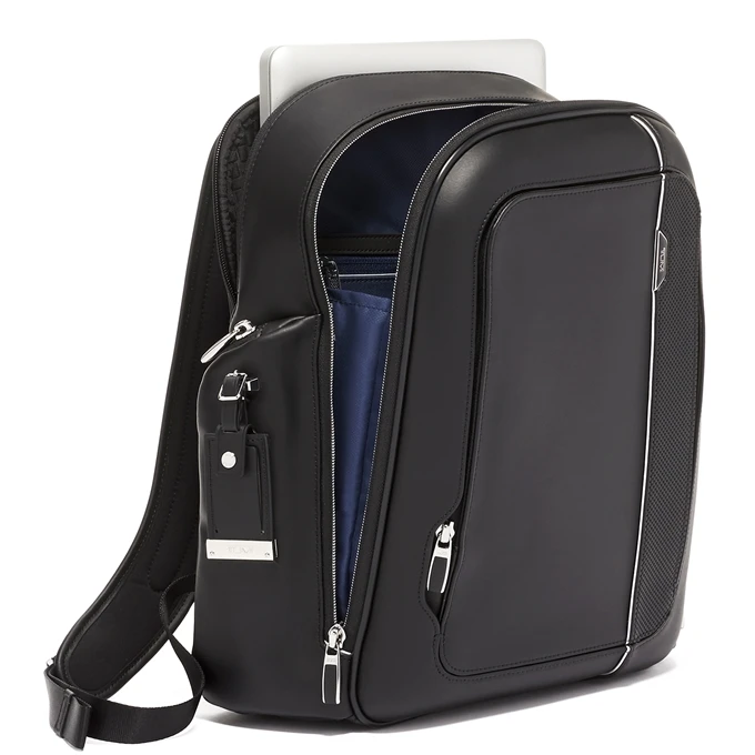 Tumi Arrivé Larson Backpack Black Leather 7 Tumi Arrivé Larson Backpack Black Leather - Afbeelding 5